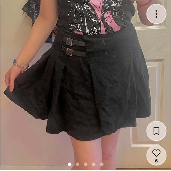 Banana Republic wool pleated kilt skirt with leather buckles - Picture 1 of 5